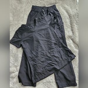 Black Scrub Set